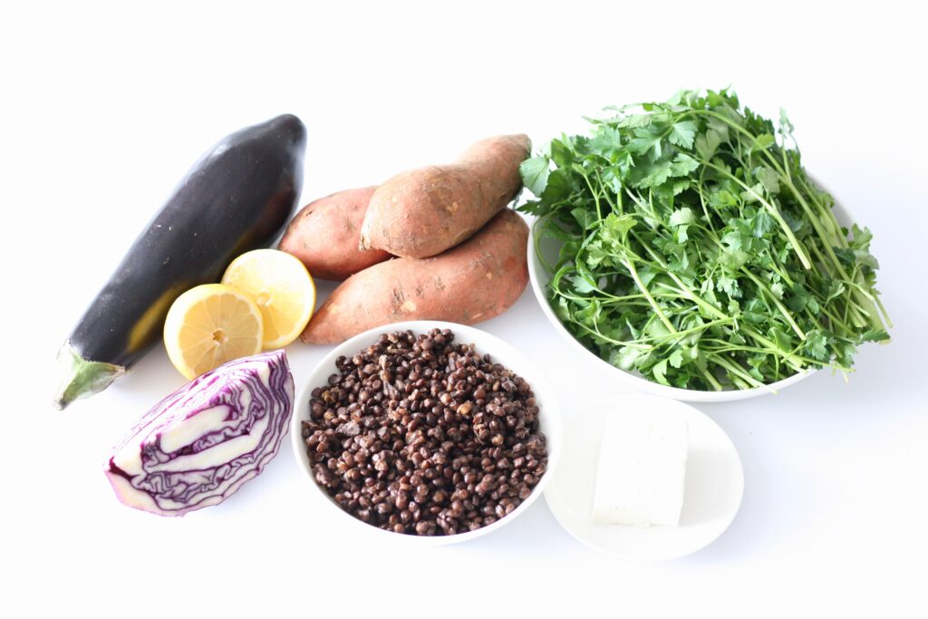 Roast Veg Salad Ingredients