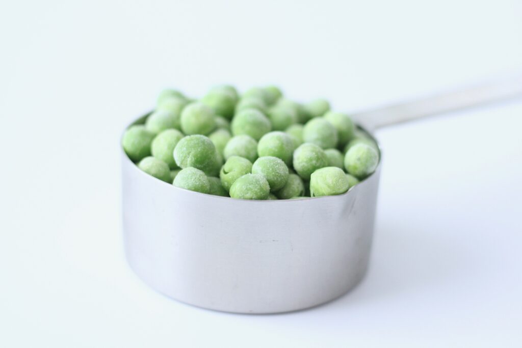 One portion of peas